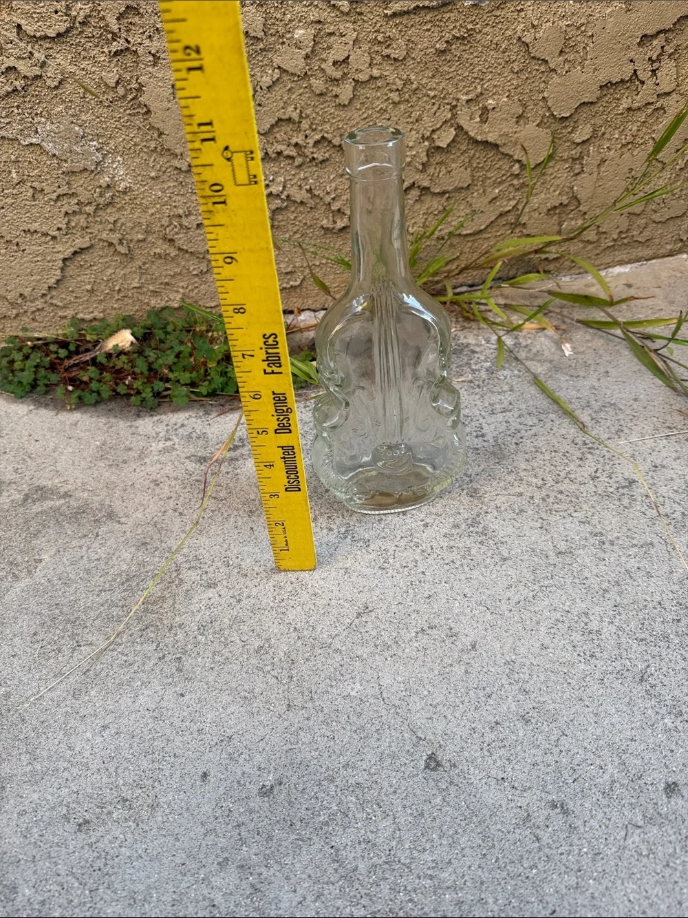 Vintage Clear Decorative Glass Violin Bottle - Picture 6 of 7